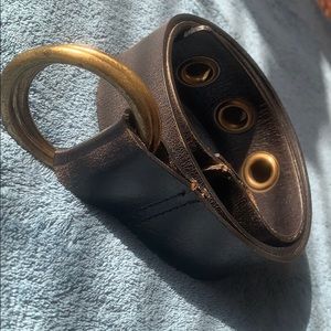 Nine West Black, looped belt.